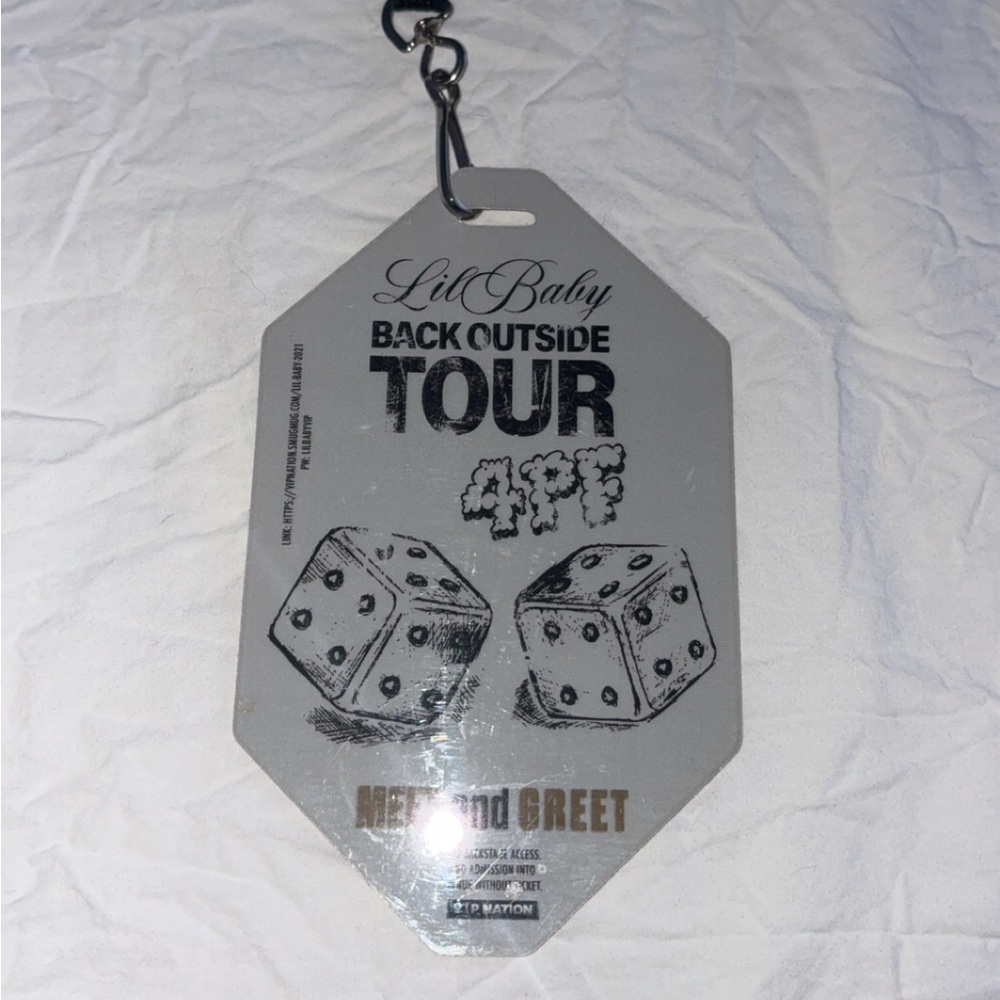 Lil Baby Back Outside Tour Vip Pass